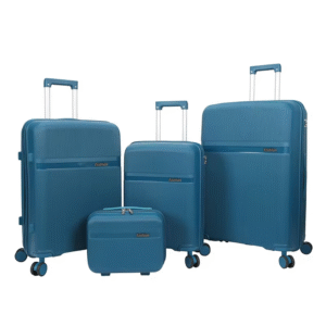 Anti-Shatterproof Silicone Trolley Sky Green Travel Bag